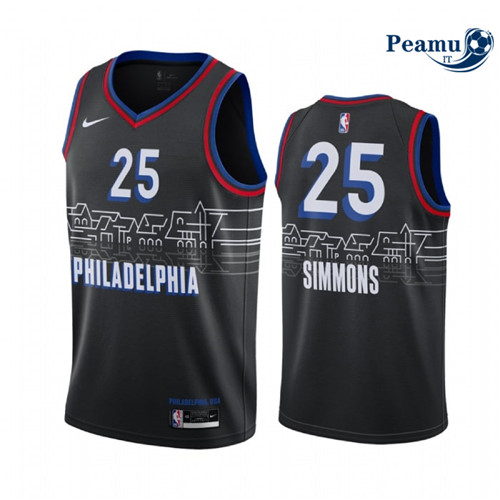 Peamu Maglia Calcio Ben Simmons, Philadelphia 76ers 2020/21 - City Edition