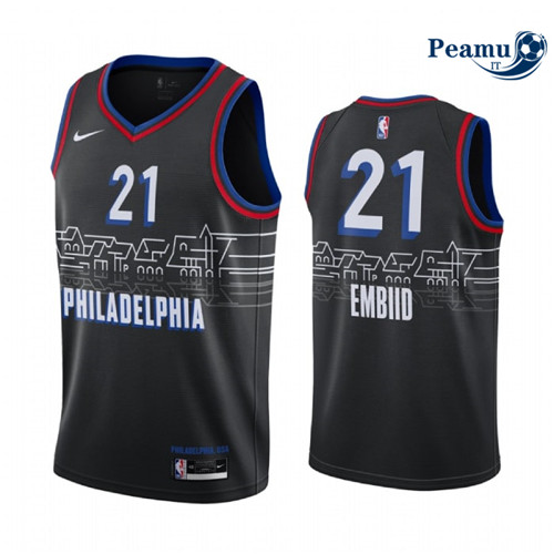 Peamu Maglia Calcio Joel Embiid, Philadelphia 76ers 2020/21 - City Edition