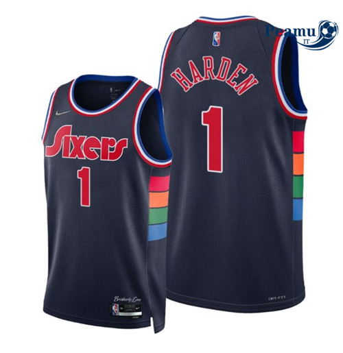 Peamu Maglia Calcio James Harden, Philadelphia 76ers 2021/22 - City Edition