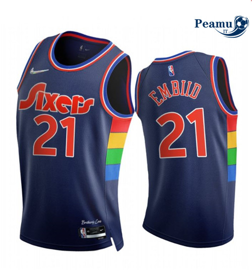 Peamu Maglia Calcio Joel Embiid, Philadelphia 76ers 2021/22 - City Edition