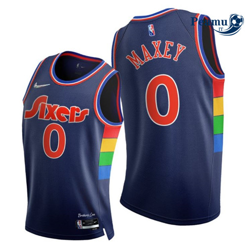 Peamu Maglia Calcio Tyrese Maxey, Philadelphia 76ers 2021/22 - City Edition