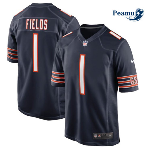 Peamu Maglia Calcio Justin Fields, Chicago Bears - Navy