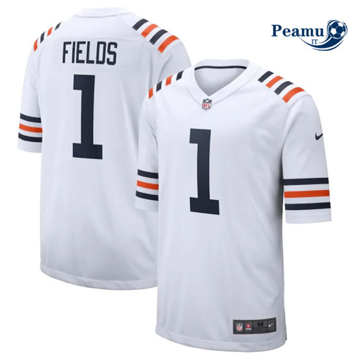 Peamu Maglia Calcio Justin Fields, Chicago Bears - White