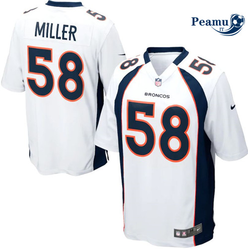 Peamu Maglia Calcio Van Miller, Denver Broncos - White