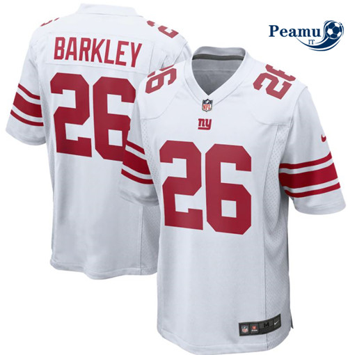 Peamu Maglia Calcio Saquon Barkley, New York Giants - White