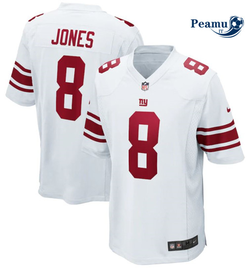 Peamu Maglia Calcio Daniel Jones, New York Giants - White