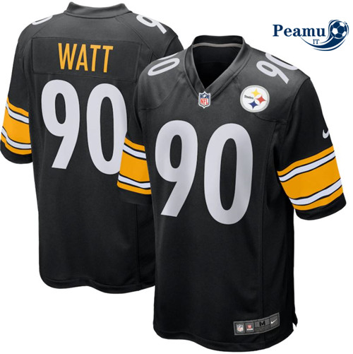 Peamu Maglia Calcio T.J. Watt, Pittsburgh Steelers - Black