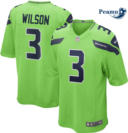 Peamu Maglia Calcio Russell Wilson, Seattle Seahawks - Green