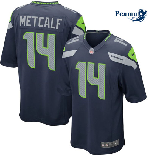 Peamu Maglia Calcio D.K. Metcalf, Seattle Seahawks - Navy