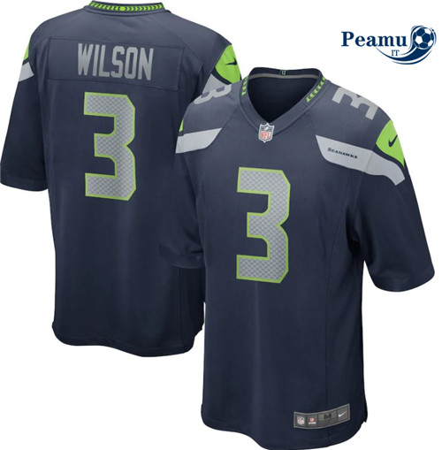 Peamu Maglia Calcio Russell Wilson, Seattle Seahawks - Navy