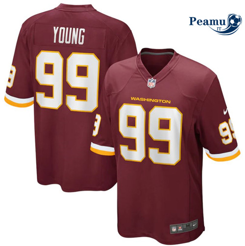 Peamu Maglia Calcio Chase Young, Washington Football Team - Burgundy
