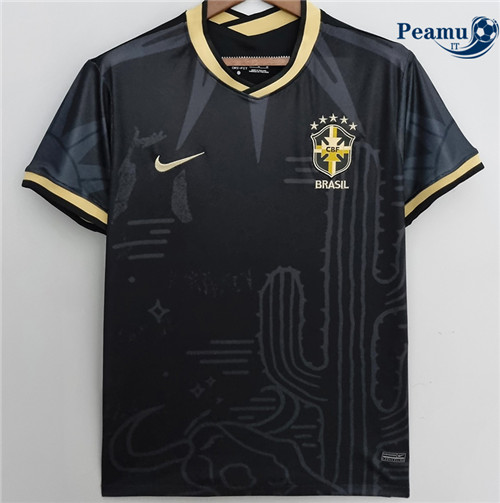 Maglia Calcio Brasile Nero 2022-2023