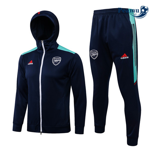 Tuta Calcio - Felpa con cappuccio Arsenal Bleu Marine 2022-2023