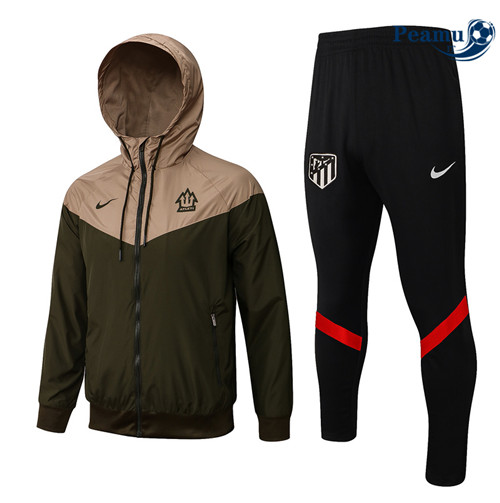 Giacca A Vento Atletico Madrid Esercito Verde 2022-2023