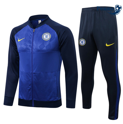 Tuta Calcio - Giacca Chelsea Bleu Marine Col bas 2022-2023