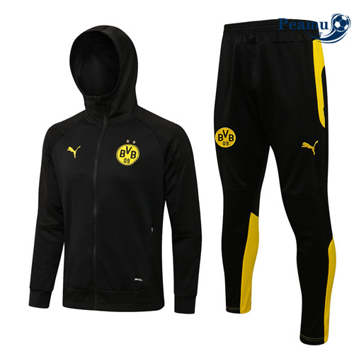 Tuta Calcio - Felpa con cappuccio Borussia Dortmund Nero 2022-2023