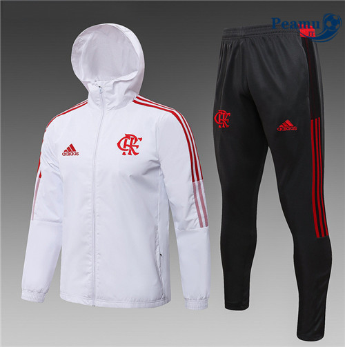 Tuta Giacca A Vento Flamengo Blanc 2022-2023
