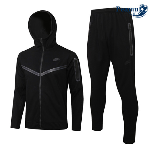Tuta Calcio - Felpa con cappuccio nike Nero 2022-2023