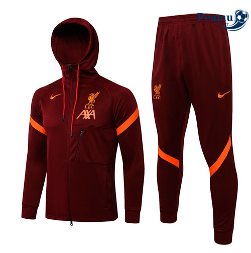 Tuta Calcio - Felpa con cappuccio Liverpool Cramoisi 2022-2023