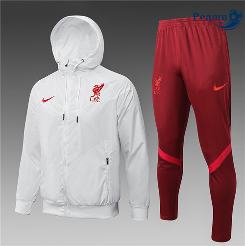 Tuta Giacca A Vento Liverpool Blanc 2022-2023
