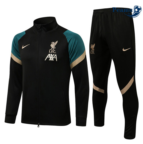 Tuta Calcio - Giacca Liverpool Noir/Vert 2022-2023