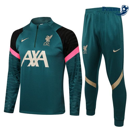 Tuta Calcio Liverpool Vert noirâtre 2022-2023