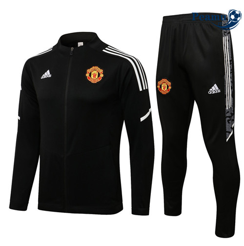 Tuta Calcio - Giacca Manchester United Noir/Blanc Col bas 2022-2023