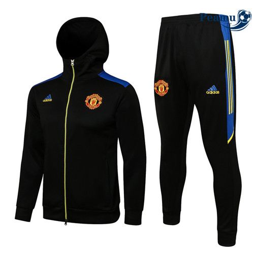 Tuta Calcio - Felpa con cappuccio Manchester United champions league Noir 2022-2023
