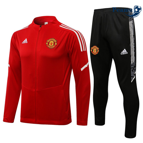 Tuta Calcio - Giacca Manchester United Rouge/Blanc 2022-2023 Col bas