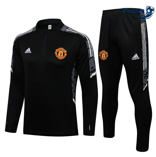 Tuta Calcio Manchester United Champions League Noir/Blanc 2022-2023