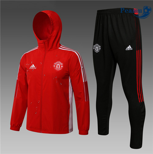 Tuta Giacca A Vento Manchester United Rouge 2022-2023