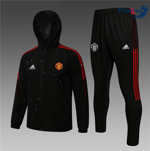 Tuta Giacca A Vento Manchester United Noir 2022-2023