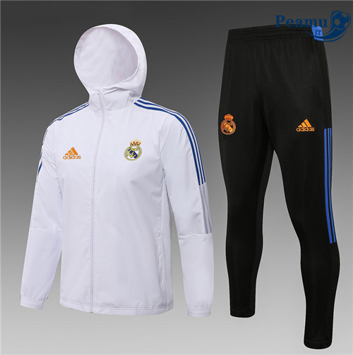Tuta Giacca A Vento Real Madrid Blanc 2022-2023