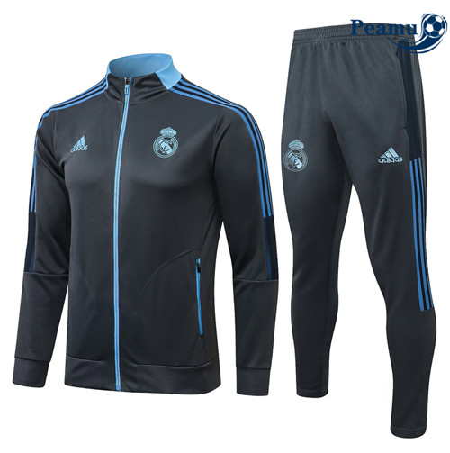 Tuta Calcio - Giacca Real Madrid Gris foncé/Bleu 2022-2023