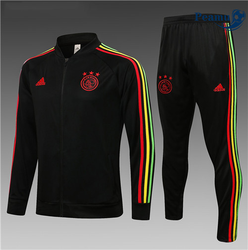 Tuta Calcio - Giacca Bambino Ajax Noir 2022-2023
