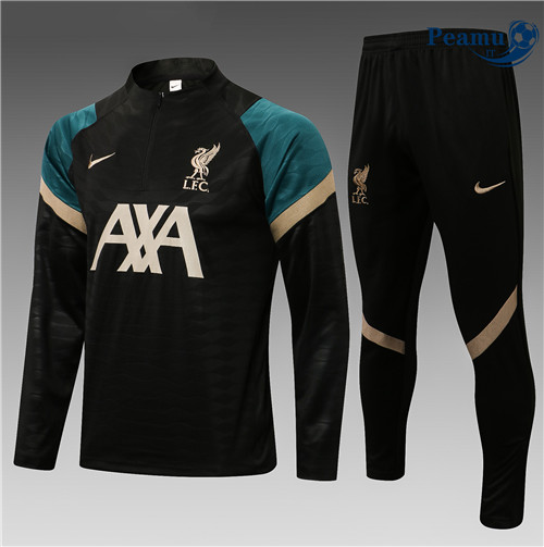 Tuta Calcio Bambino Liverpool Noir/Vert 2022-2023