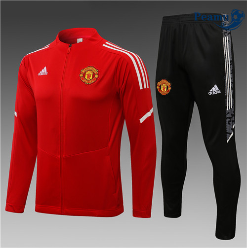 Tuta Calcio - Giacca Bambino Manchester United Rouge 2022-2023 Col bas