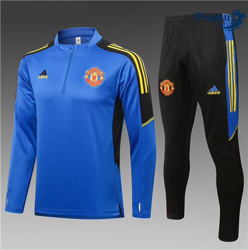 Tuta Calcio Bambino Manchester United champions league Bleu 2022-2023