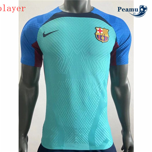 Maglia Calcio Player Barcellona Formazione Verde 2022-2023