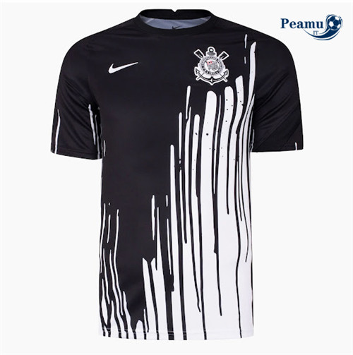 Maglia Calcio Corinthians Pre Match Nero 2022-2023