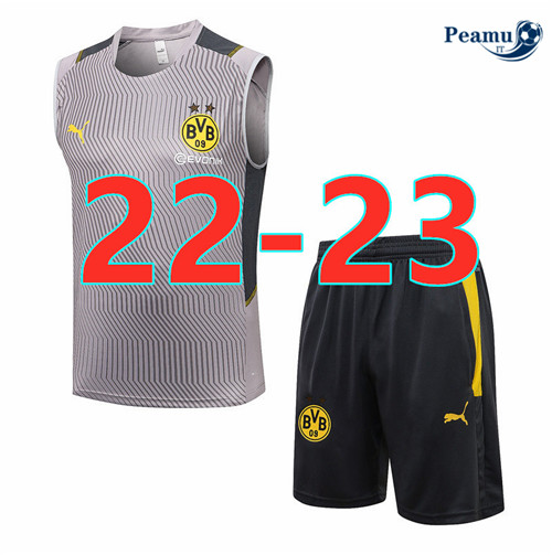 Kit Maglia Formazione Borussia Dortmund Debardeur + Pantaloni 2022-2023 pit096
