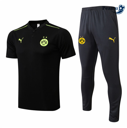 Kit Maglia Formazione Borussia Dortmund Polo + Pantaloni 2022-2023 pit100