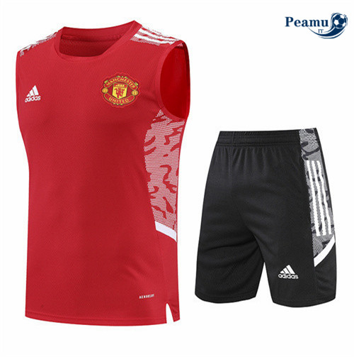 Kit Maglia Formazione Manchester United Debardeur + Pantaloni 2022-2023 pit172