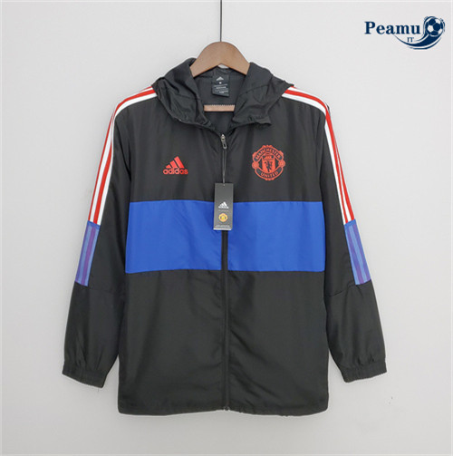 Giacca A Vento Calcio Manchester United Nero/blu 2022-2023 pit212