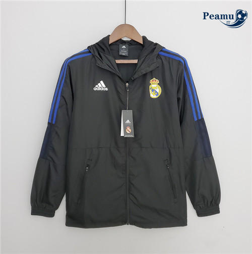 Giacca A Vento Calcio Real Madrid Nero 2022-2023 pit205