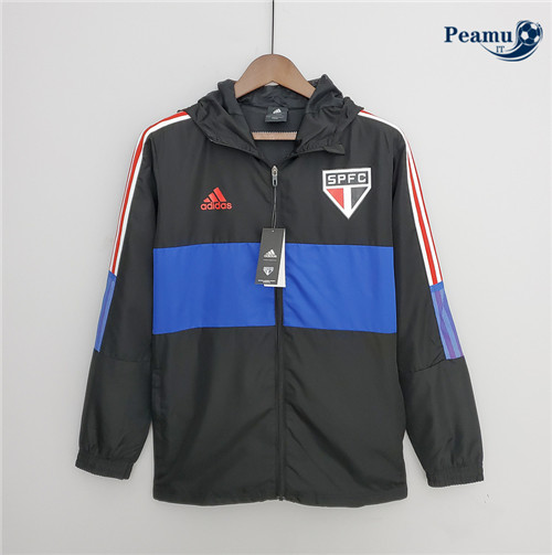 Giacca A Vento Calcio Sao Paulo Nero/blu 2022-2023 pit201