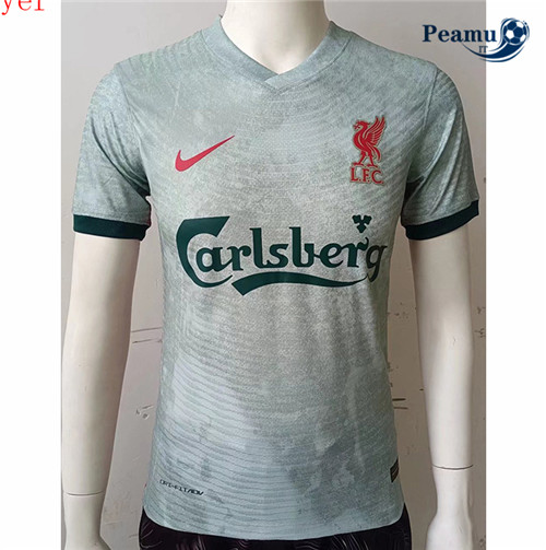Maglia Calcio Player Liverpool Grigio Verde 2022-2023