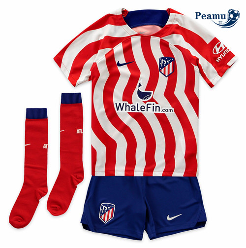 Maglia Calcio Atletico Madrid Bambino Prima 2022-2023