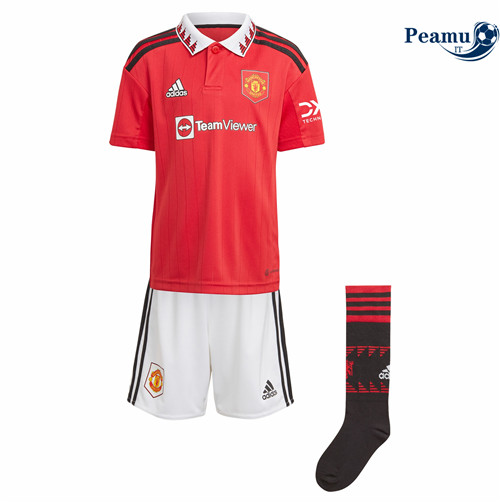 Maglia Calcio Manchester United Bambino Prima 2022-2023