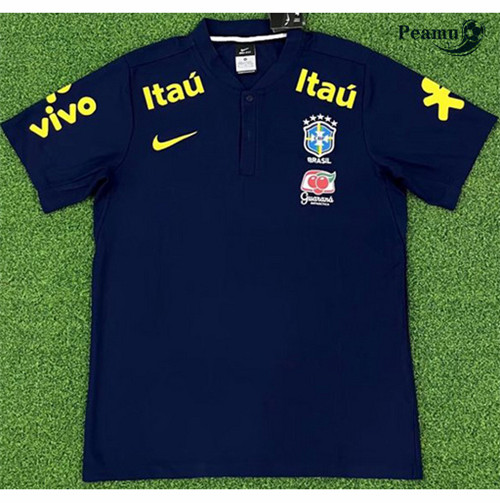 Maglia Calcio Brasile Formazione blu navy 2022-2023